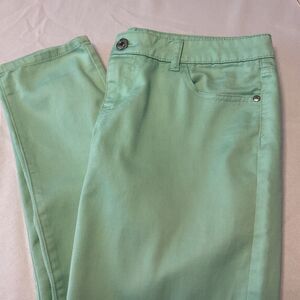Celebrity‎ Pink Jeans Women's Size 11 Mint Spring Green Low-Rise Pants